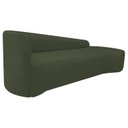 Ver imagem 4 de Recamier Curvo Orgânico 180cm 3 Lugares Lado Direito para Sala de Estar em Linho Paris Verde