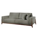 Ver imagem 1 de Sofá Fixo Magnus 4 Lugares Luxo 2,30m Castellar Móbile Linho Cinza