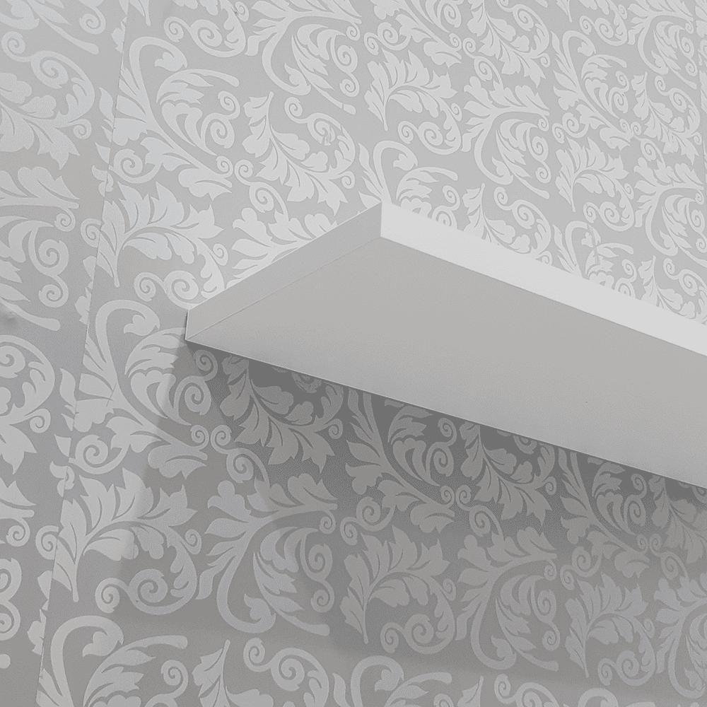 Prateleira U 40 X 10cm Branco Suporte Invisivel - 4