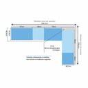 Ver imagem 7 de Quarto de Canto Solteiro com Guarda Roupas Cabeceira e Mesa de Cabeceira Alpes Luciane Móveis