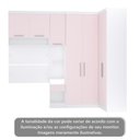 Ver imagem 3 de Quarto de Canto Solteiro com Guarda Roupas Cabeceira e Mesa de Cabeceira Alpes Luciane Móveis