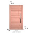 Ver imagem 2 de Porta Pivotante Abertura Esquerdo 100 x 217 Cm Madeira Maciça de Eucalipto Natural - Made