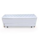 Ver imagem 1 de Recamier Com Auxiliar King Size Corino(1.86X0.50) COR:BRANCO