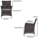 Ver imagem 3 de Jogo Sofá e 2 Poltronas de Área Igapó Alumínio Pintura Fendi Corda Náutica Estofado 8 Trama