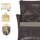 Ver imagem 5 de Jogo Sofá e 2 Poltronas de Área Igapó Alumínio Pintura Fendi Corda Náutica Estofado 8 Trama