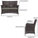 Ver imagem 2 de Jogo Sofá e 2 Poltronas de Área Igapó Alumínio Pintura Fendi Corda Náutica Estofado 8 Trama