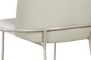Ver imagem 3 de Cadeira Estofada Aurora Jantar Base Aço Carbono Espuma D28 - Champagne