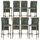 Ver imagem 1 de 8 Banqueta em Alumínio Roma Fendi Corda Náutica Tecido 11