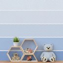 Ver imagem 1 de Papel de Parede Degradê Ondulado - Várias Cores - Azul claro