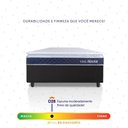 Ver imagem 4 de Conjunto Box Preto Durban Azul Espuma D28 Solteiro 96x203x57 - King House
