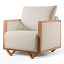 Ver imagem 2 de Poltrona Pulse Decorativa com Mola Bonnel Espuma D28 - Bege