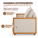 Ver imagem 4 de Poltrona Pulse Decorativa com Mola Bonnel Espuma D28 - Bege