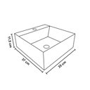 Ver imagem 5 de Cuba Mármore Sintético Para Banheiro Cubo Cozimax - Branco