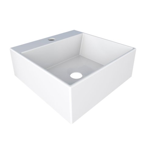 Cuba Mármore Sintético Para Banheiro Cubo Cozimax - Branco
