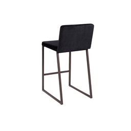 Banqueta Tulipa em Aço Carbono Preto Marrom Salvia - 3