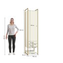 Ver imagem 6 de Armário para Escritório Multiuso Estrutura Metálica 2 Gavetas e 2 Prateleiras Indústrial Branco/Off