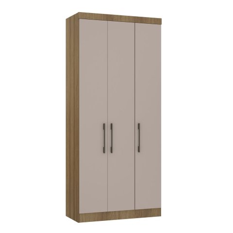 Guarda Roupa Dormitório Modulado Paris Módulo 3 Portas - Luciane 327:Avelã e Cinammon