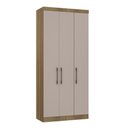 Ver imagem 1 de Guarda Roupa Dormitório Modulado Paris Módulo 3 Portas - Luciane 327:Avelã e Cinammon