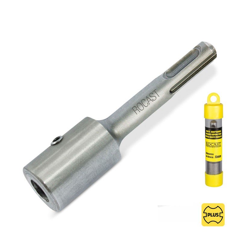 Haste Adaptadora com Encaixe Plus para Broca Haste Paralela - 7,0mm - Ref. 44,0007 - Rocast - 2