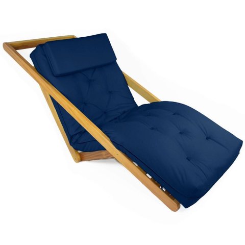 Poltrona New York Reclinável Acquablock Azul Royal