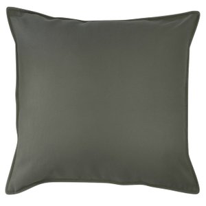 Capa de Almofada Couro Camurça Verde Oliva 50x50cm