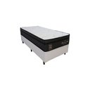 Ver imagem 2 de Cama Box com Baú Solteiro + Colchão de Molas Ensacadas - Probel - Madrid 88x188x72cm:branco