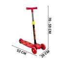Ver imagem 2 de Patinete Infantil 3 Rodas em Pvc Freio Dobrável Altura Ajustável Menina Vermelho Importway Bw283vm