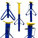 Ver imagem 7 de 2 Cavaletes para Carro 2 Toneladas Aço Resistente Apoio Reforçado Tipo Preguiça Manutenção Veículo