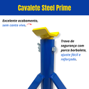 Ver imagem 3 de 2 Cavaletes para Carro 2 Toneladas Aço Resistente Apoio Reforçado Tipo Preguiça Manutenção Veículo
