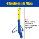 Ver imagem 4 de 2 Cavaletes para Carro 2 Toneladas Aço Resistente Apoio Reforçado Tipo Preguiça Manutenção Veículo