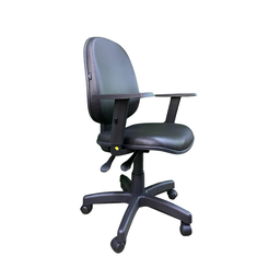 Cadeira Internauta Preta Lisa com Back System 100% Nacional para Escritório - 1