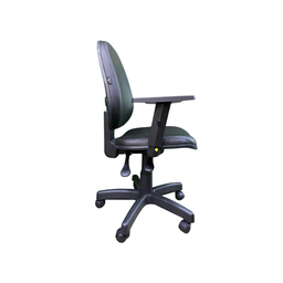 Cadeira Internauta Preta Lisa com Back System 100% Nacional para Escritório - 2