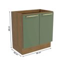 Ver imagem 3 de Balcão de Cozinha 80cm 02 Portas Botanic Kappesberg