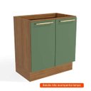 Ver imagem 7 de Balcão de Cozinha Botanic 80cm 2 Portas m623 Kappesberg - Nogueira/Verde Oliva