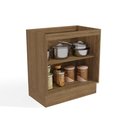 Ver imagem 4 de Balcão de Cozinha Botanic 80cm 2 Portas m623 Kappesberg - Nogueira/Verde Oliva
