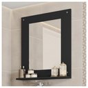 Ver imagem 2 de Painel Espelho Multifuncional Banheiro Preto Clean Caemmun