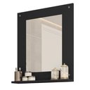 Ver imagem 2 de Painel Espelho Multifuncional Banheiro Preto Clean Caemmun