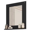 Ver imagem 1 de Painel Espelho Multifuncional Banheiro Preto Clean Caemmun