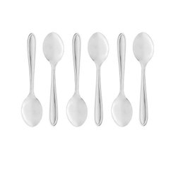 Conjunto 6 Colheres para Sobremesa Aço Inox Gastro 13cm Lyor - 1