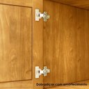 Ver imagem 5 de Balcao Madeira Maciça 4 Portas 4 Gavetas 169 Cm 8929 Freijo Milani Store Freijo