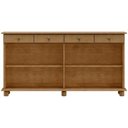 Ver imagem 7 de Balcao Madeira Maciça 4 Portas 4 Gavetas 169 Cm 8929 Freijo Milani Store Freijo