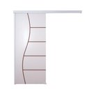 Ver imagem 1 de Porta de Correr Branco Prime Frisada F07 210x100