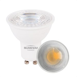Kit 6 Lâmpada Led Dicroica Mr16 Tdl 7w Bivolt Blumenau 6500k Frio