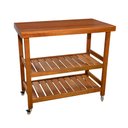 Ver imagem 3 de Carrinho Gourmet Churrasco Madeira Maciça Eucalipto