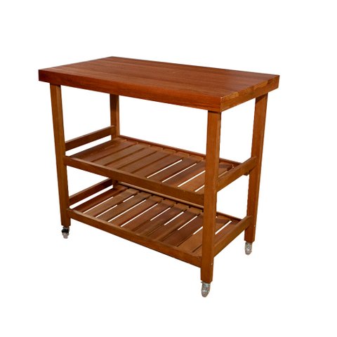 Carrinho Gourmet Churrasco Madeira Maciça Eucalipto