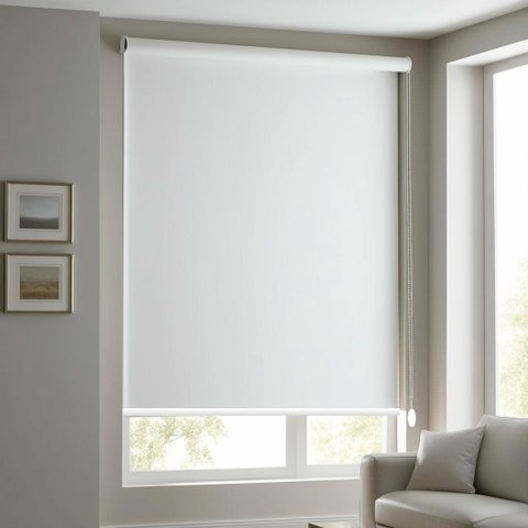 Cortina Persiana Rolô Blackout Branca 1,10 Larg X 2,00 Alt - Rollflex