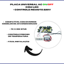 Ver imagem 3 de Placa Universal Ar Cond com Led + Controle Remoto Split 220v