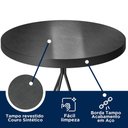 Ver imagem 3 de Conjunto Mesa Bistrô Viena e 2 Banquetas Barcelona 96cm Preto - Salaone