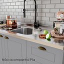 Ver mais imagens de Cozinha Modulada 5 Pecas 272 Cm Ce377 Americana Cinza Calcare Henn