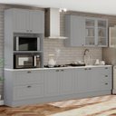 Ver imagem 2 de Cozinha Modulada 5 Pecas 272 Cm Ce377 Americana Cinza Calcare Henn